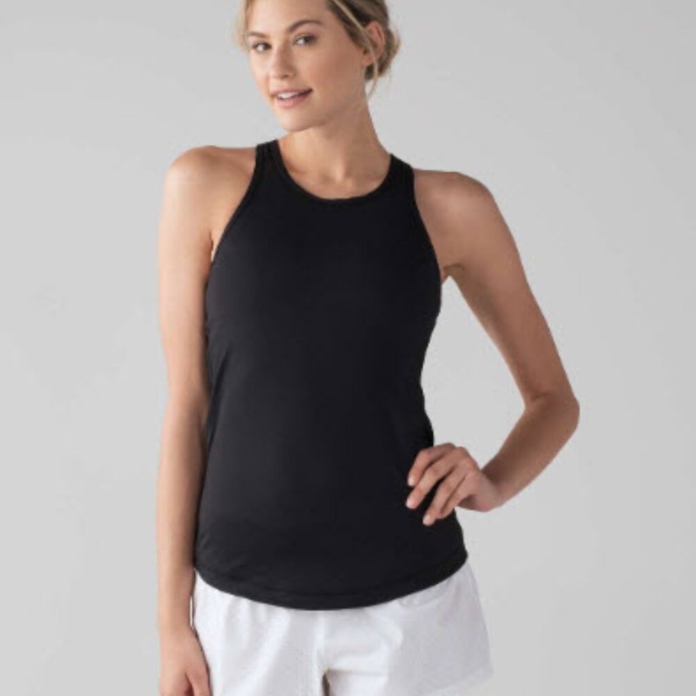LULULEMON FINAL LAP TANK BLACK SZ 8 - Picture 8 of 10